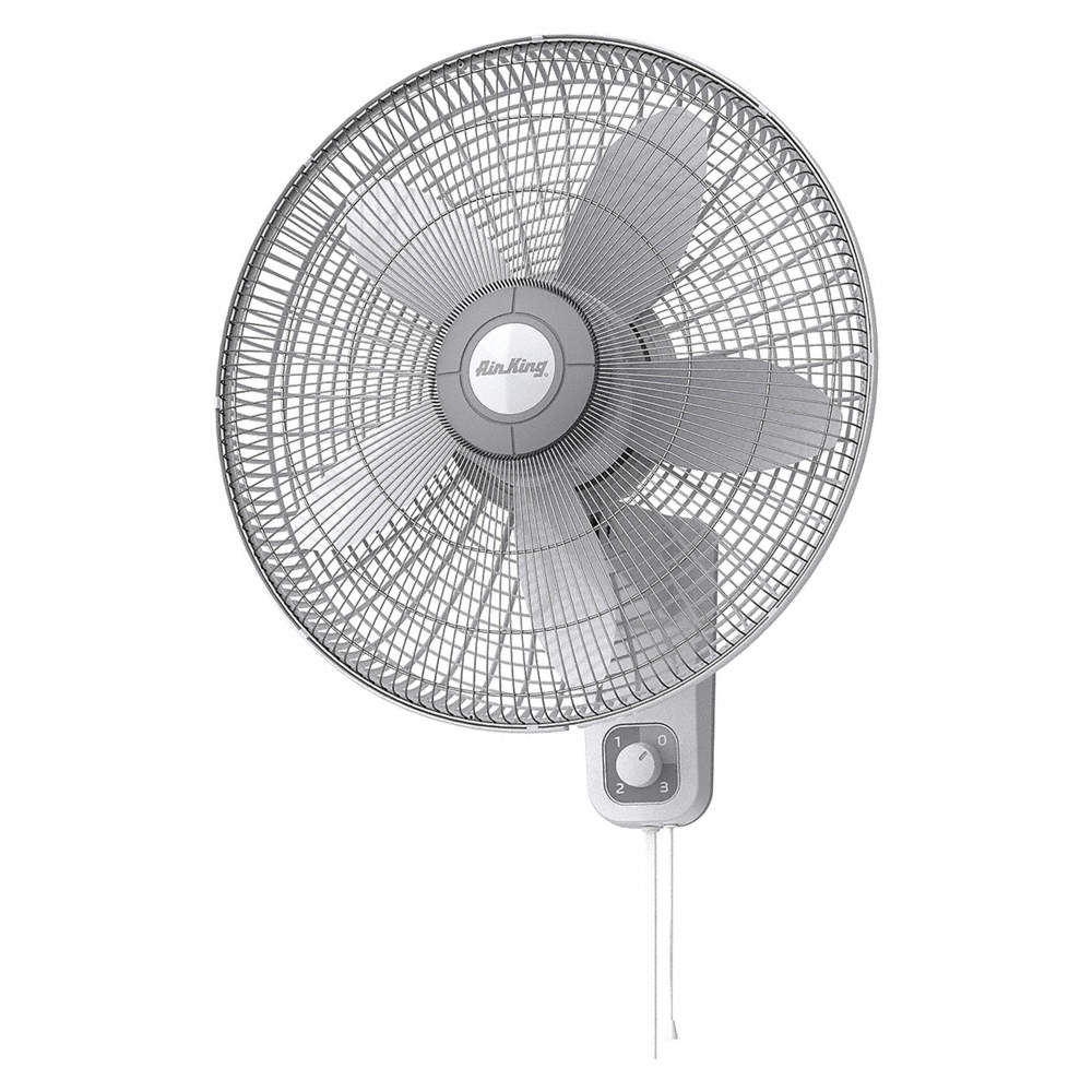 White Air King 12-Inch 3-Speed 1/50 HP Commercial-Grade Oscillating Wall Fan